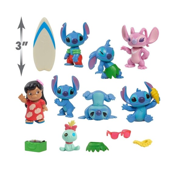 Disney's Lilo & Stitch Deluxe Figure Set, 13-Piece Set, Boy and Girls toys, new - Picture 2 of 5